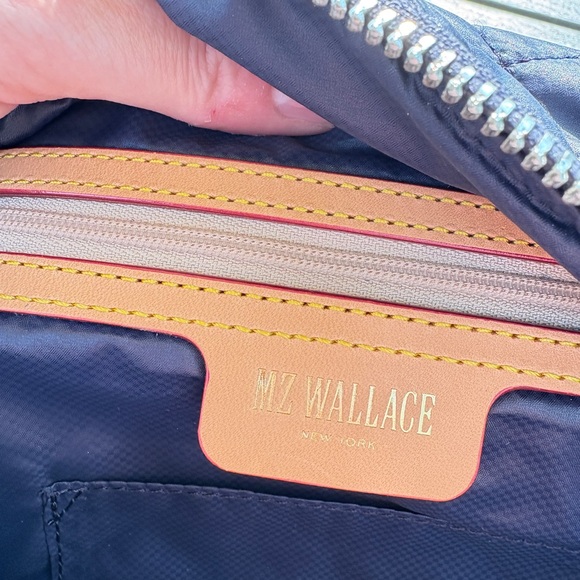 MZ Wallace Quilted Blue Crossbody Bag - Picture 4 of 11